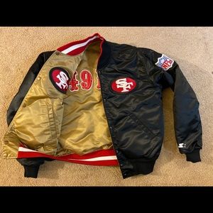 SOLD - Reversible SF 49ers Gold Starter Jacket